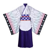 Halloweez Anime Demon Slayer: Kimetsu no Yaiba Kochou Shinobu Lolita Maid Apron Dress Cosplay Costume - Halloweez